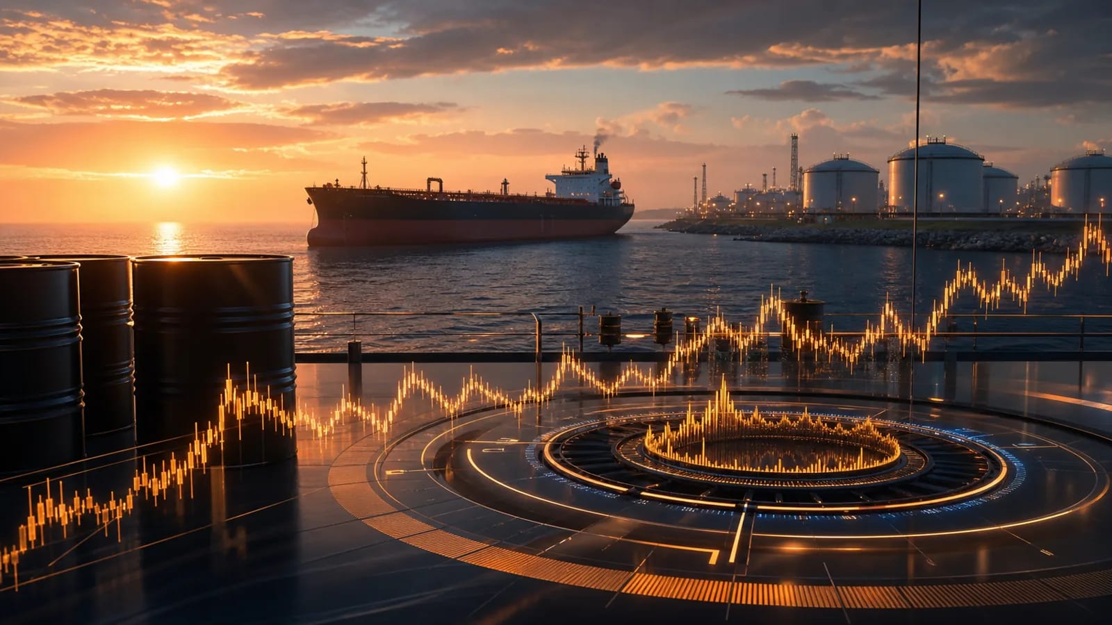 Нефтяной benchmark и круглосуточный деривативный рынок. Иллюстрация к материалу «Нефть на Hyperliquid: benchmark, сессия и волатильность».
